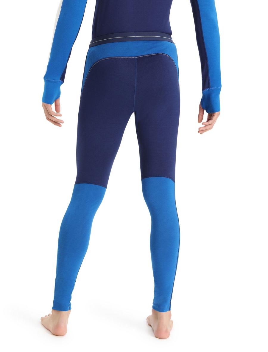 Base Layers Icebreaker Merino 260 ZoneKnit™ Merino Leggings Homme Bleu Royal Bleu Marine | FR 1331AHKP